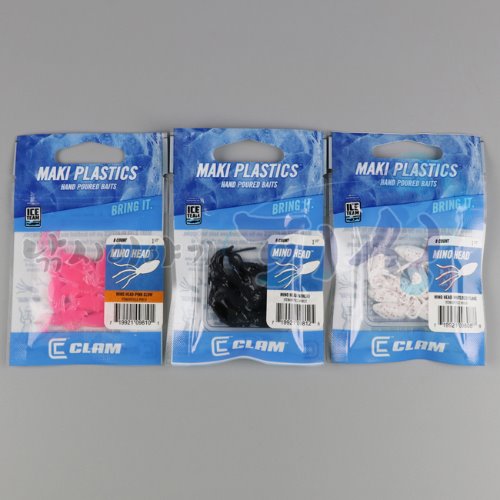 [클램] 마키 플라스틱스 미노헤드 1.5인치 (3.8cm) 얼음송어웜